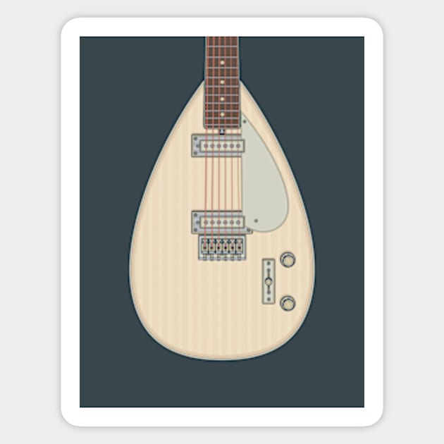 Teardrop Guitar Sticker by milhad